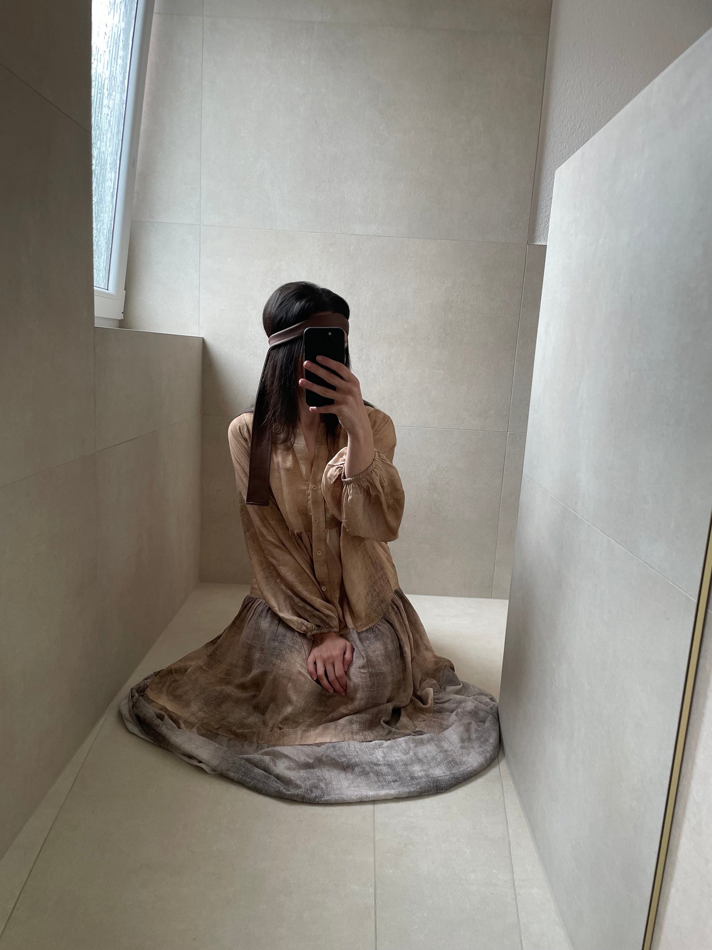 Maxikleid Casaluna Braun/Taupe