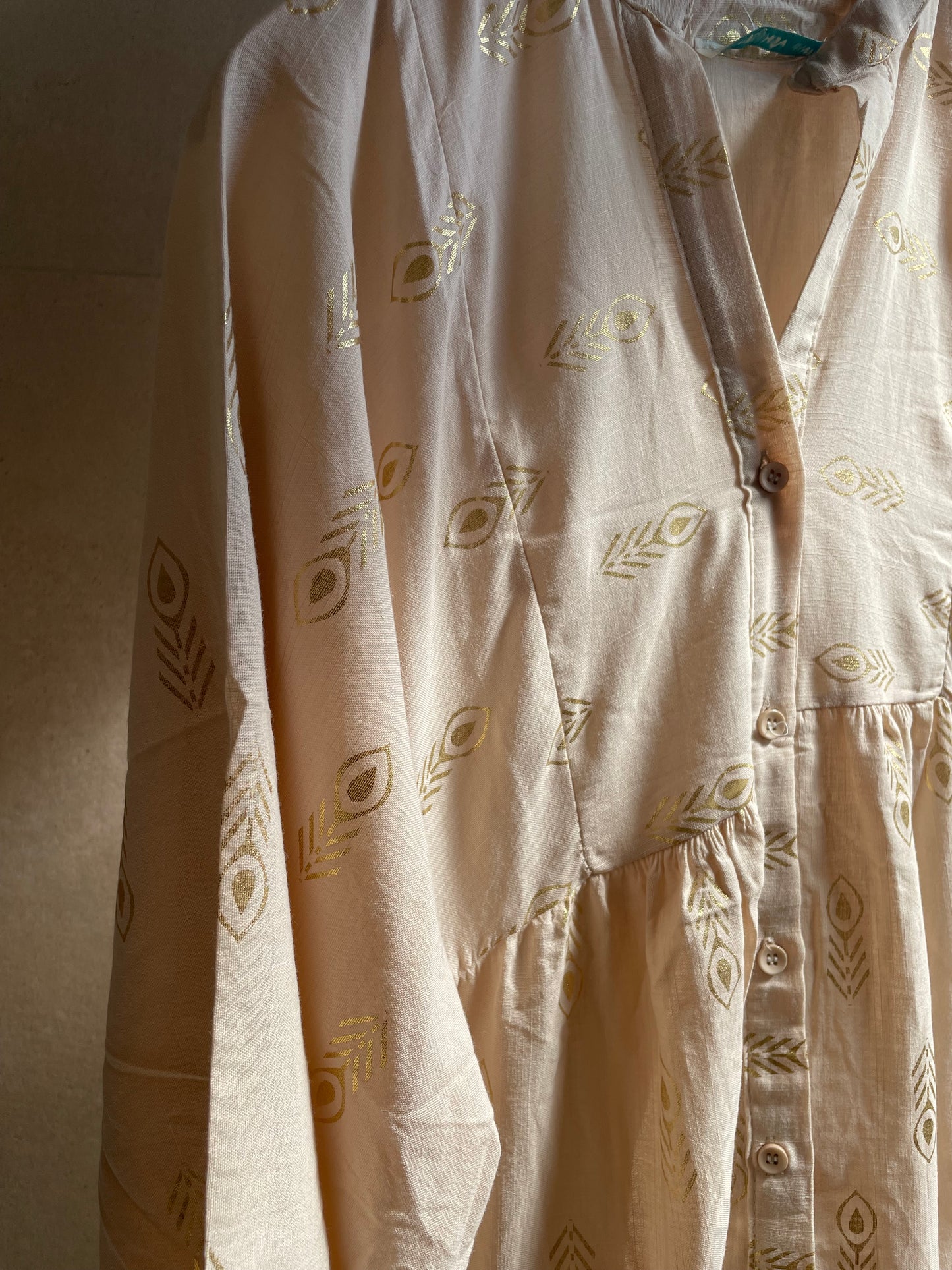 Maxikleid Zephira Beige/Gold