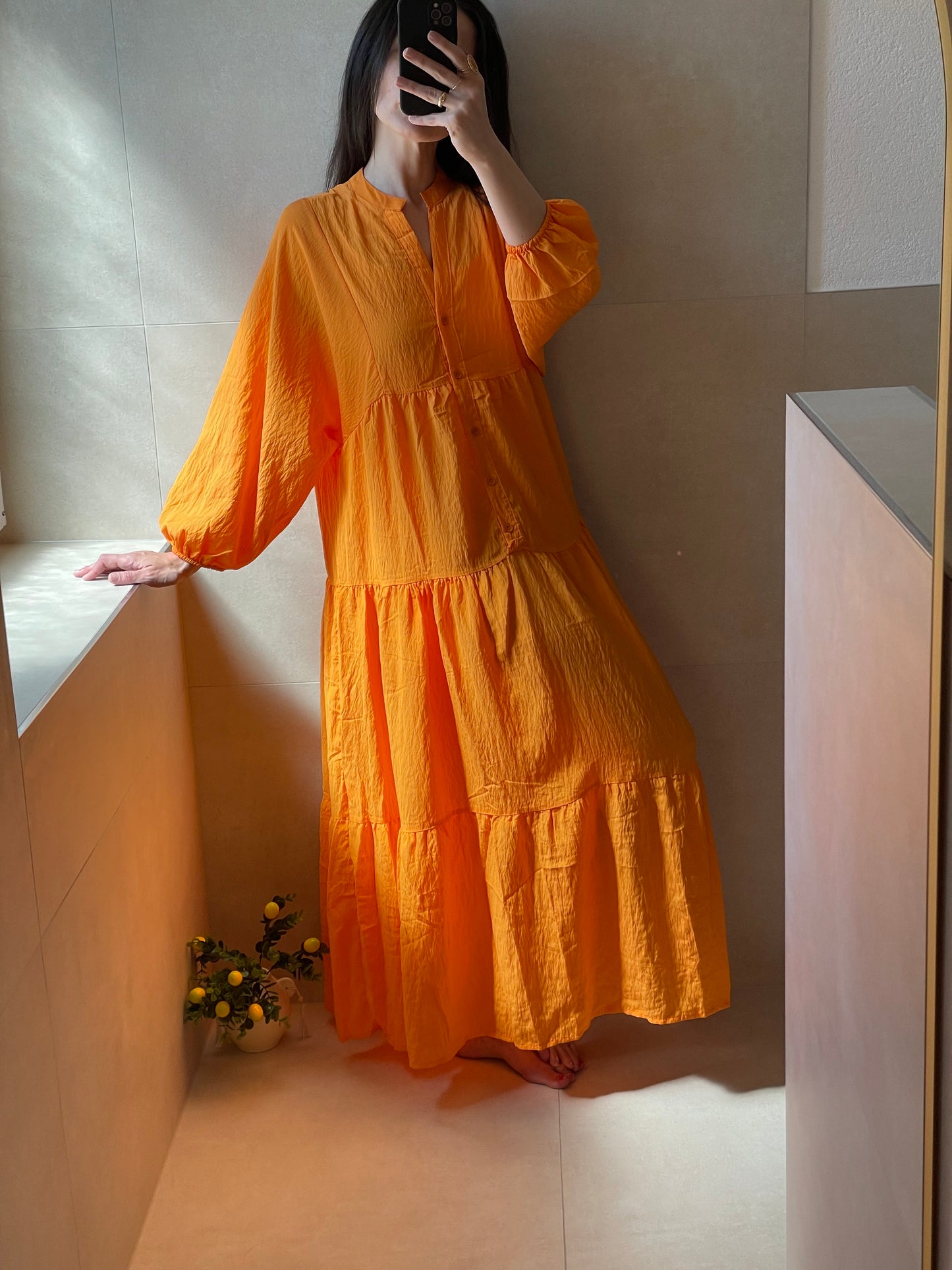 Maxikleid Elorange