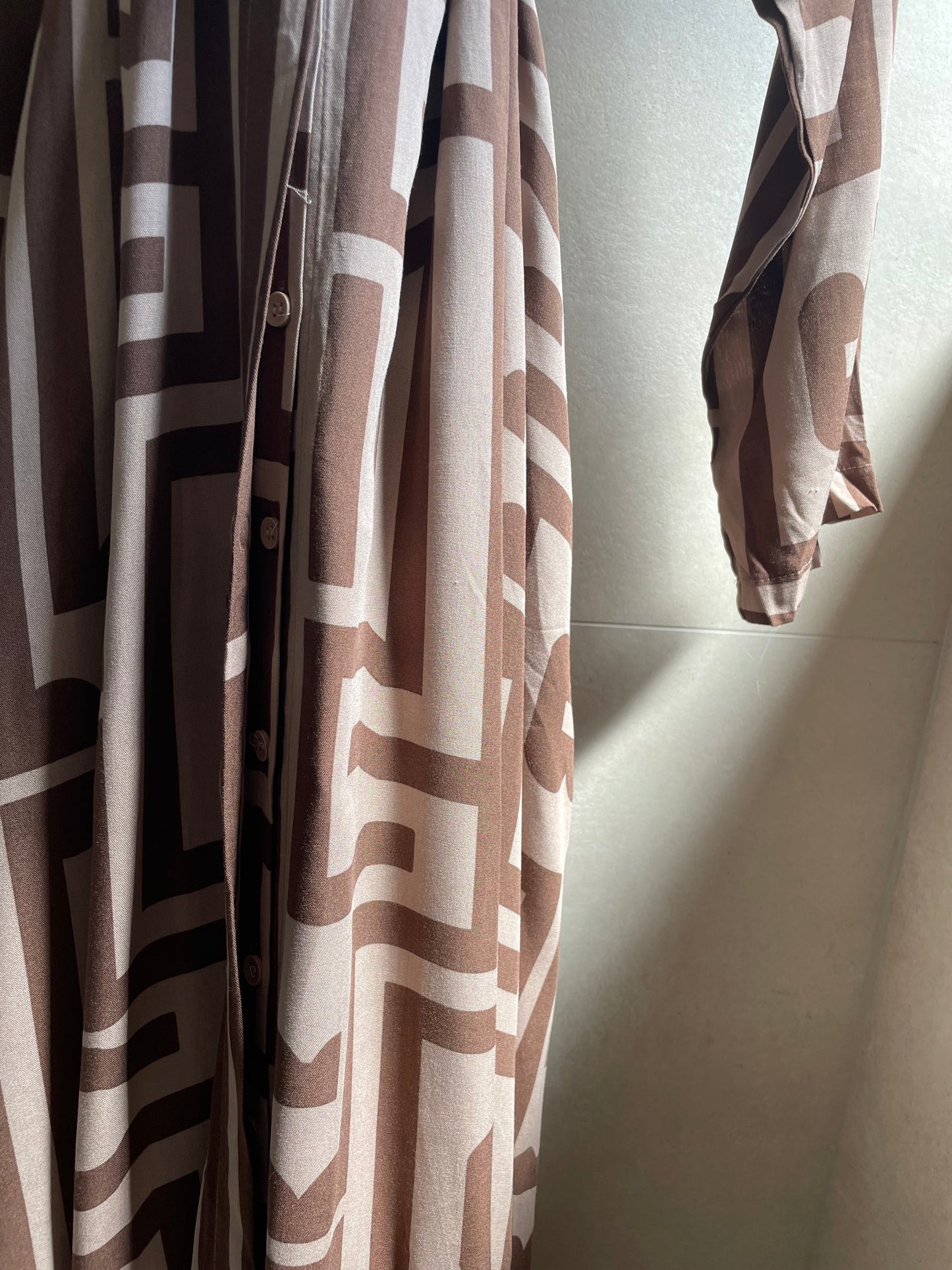 Maxikleid Fendiy Braun/Beige