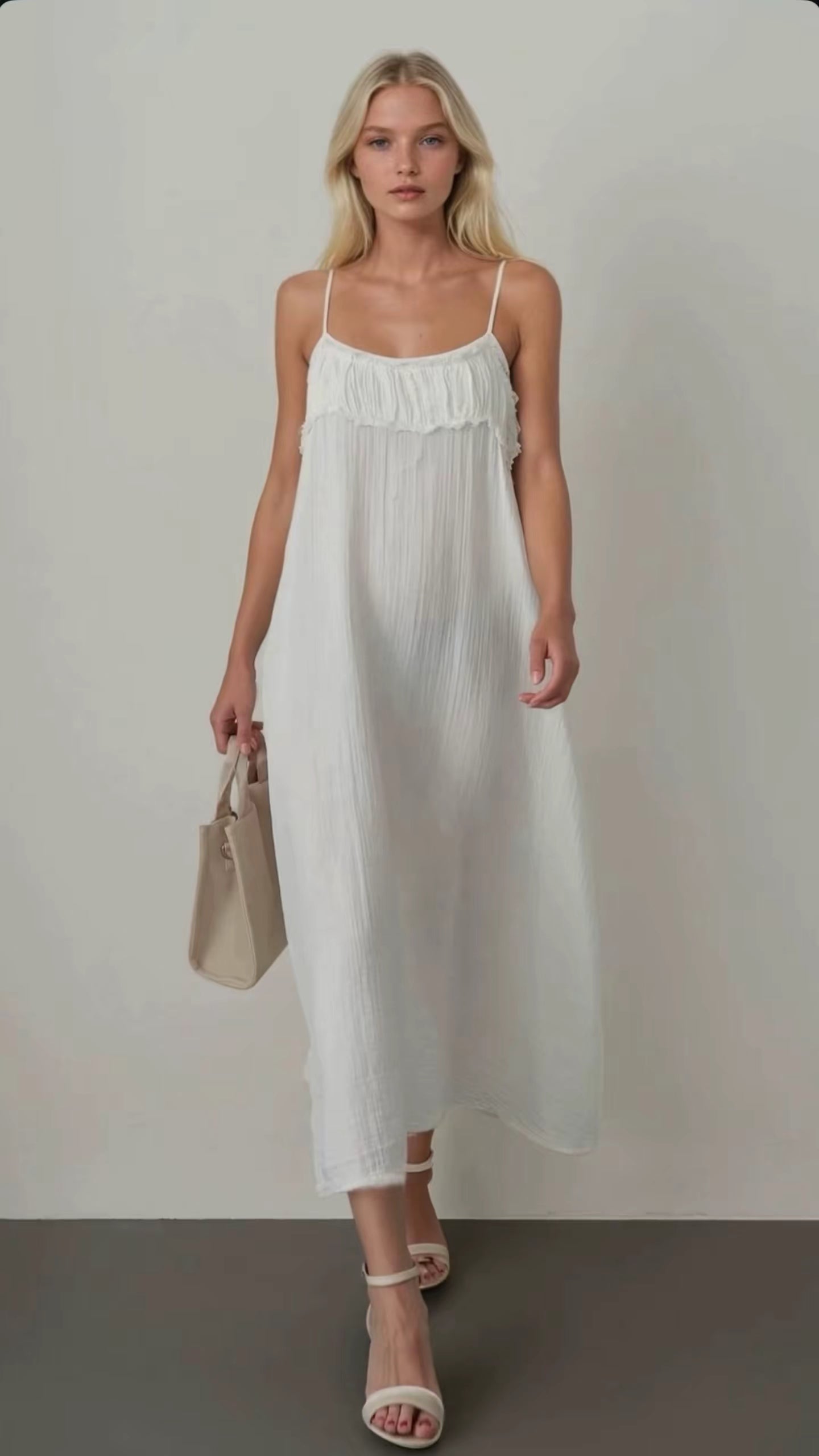 Kleid Musselin Off-White