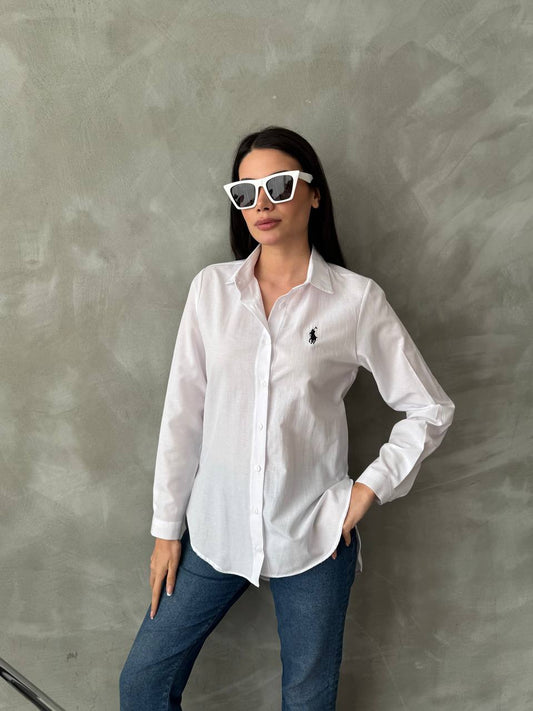 Bluse mit Logo