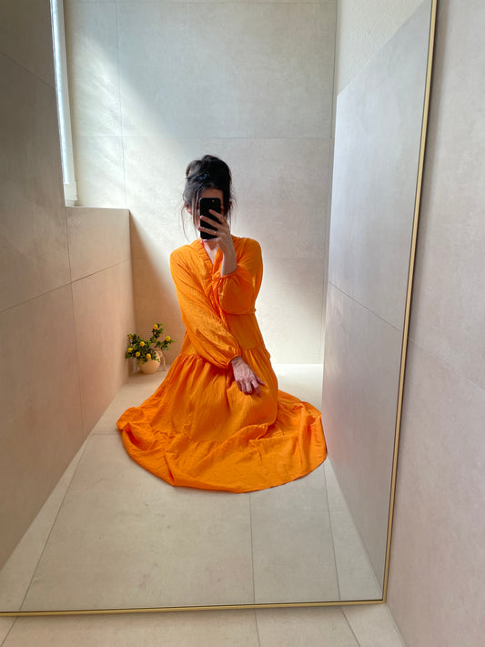 Maxikleid Elorange