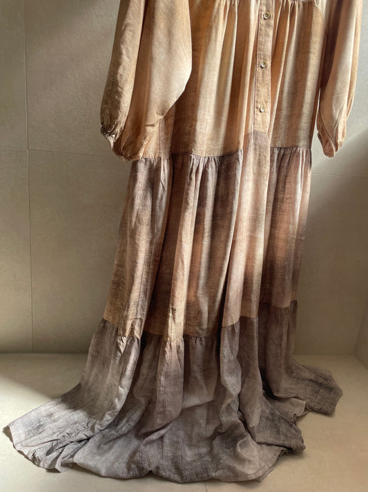Maxikleid Casaluna Braun/Taupe