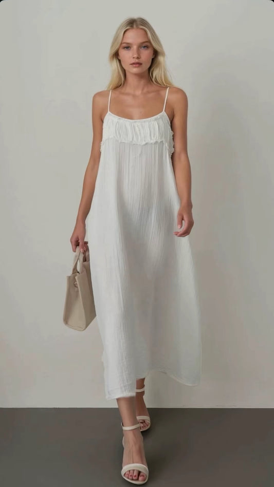 Kleid Musselin Off-White